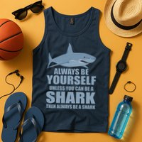 Always Be Yourself Unless You Can Be A Shark Funny Tank Top