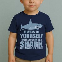 Always Be Yourself Unless You Can Be A Shark Funny Toddler T-Shirt