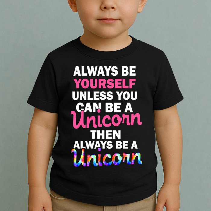 Always Be Yourself Unless You Can Be A Unicorn Toddler T-Shirt