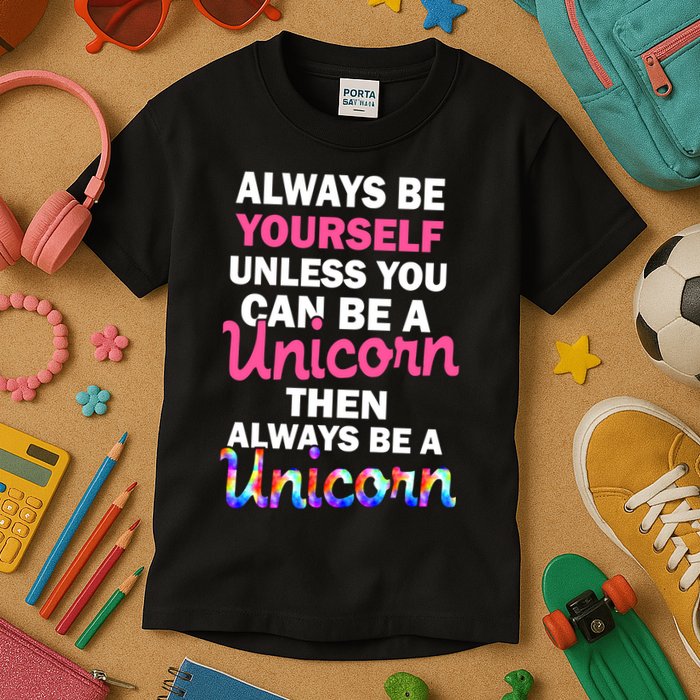 Always Be Yourself Unless You Can Be A Unicorn Kids T-Shirt