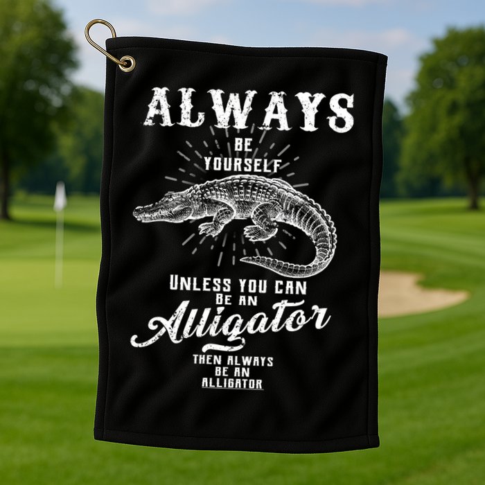 Always Be Yourself Unless You Can Be An Alligator Golf Towel