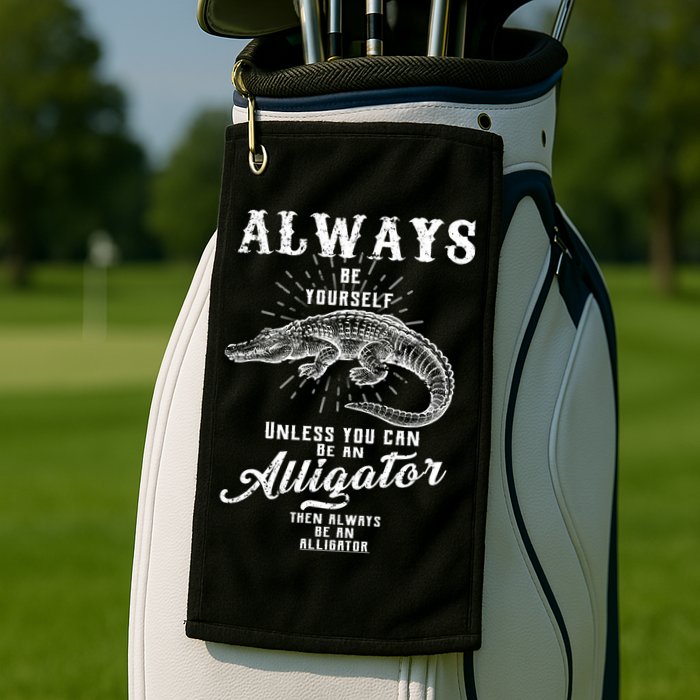 Always Be Yourself Unless You Can Be An Alligator Golf Towel