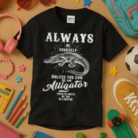 Always Be Yourself Unless You Can Be An Alligator Kids T-Shirt