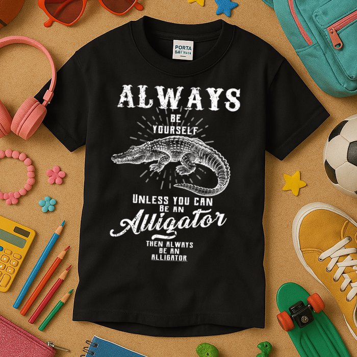 Always Be Yourself Unless You Can Be An Alligator Kids T-Shirt
