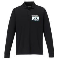 Always Be Yourself Unless You Van Be A Jedi Master Performance Long Sleeve Polo