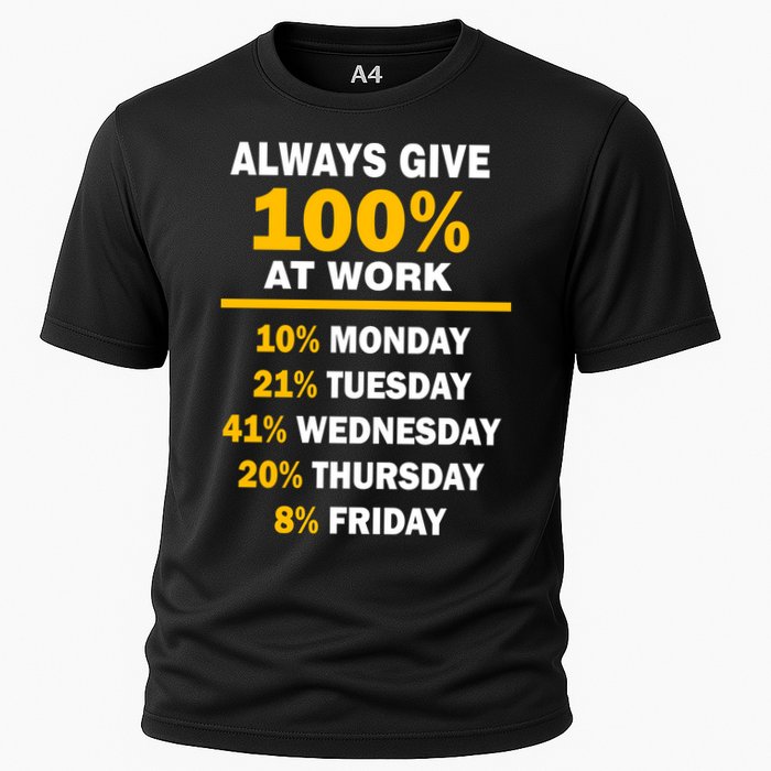 Always Give A 100% At Work Funny Performance Shirt