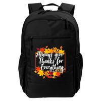 Always Give Thanks for Everything Ephesians 5:20 Backpack