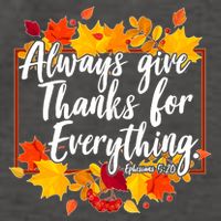 Always Give Thanks for Everything Ephesians 5:20 Vector Backpack