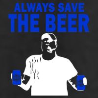 Always Save The Beers Funny 7 Panel Mesh Trucker Snapback Hat
