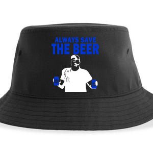 Always Save The Beers Funny Sustainable Bucket Hat