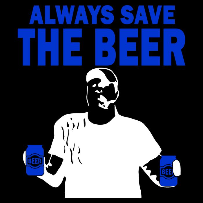 Always Save The Beers Funny Flat Bill Trucker Hat