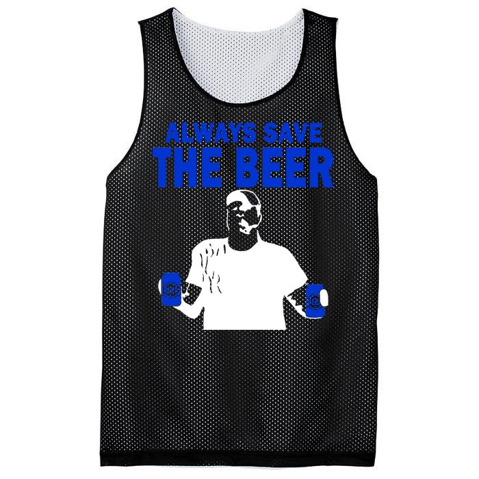 Always Save The Beers Funny Mesh Reversible Basketball Jersey Tank