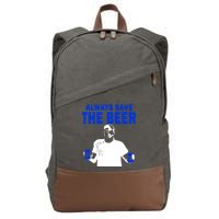 Always Save The Beers Funny Cotton Canvas Backpack