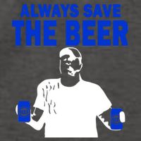 Always Save The Beers Funny Vector Backpack