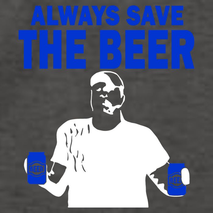 Always Save The Beers Funny Vector Backpack