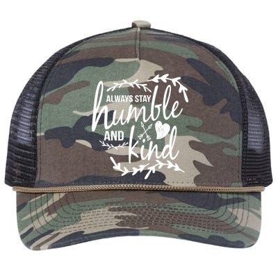 Always Stay Kind Humble Anti-Bullying Retro Rope Trucker Hat Cap