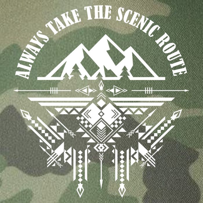 Always Take The Scenic Route Legacy Tie Dye Trucker Hat