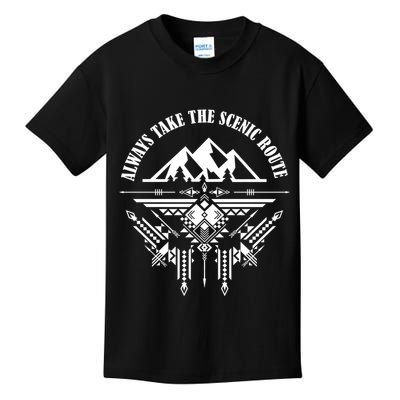 Always Take The Scenic Route Kids T-Shirt