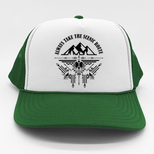 Always Take The Scenic Route Trucker Hat