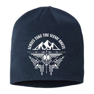 Always Take The Scenic Route Sustainable Beanie