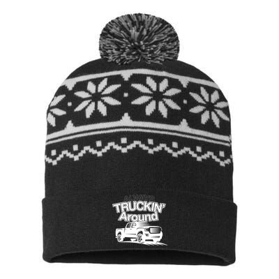 Always Truckin' Around USA-Made Snowflake Beanie