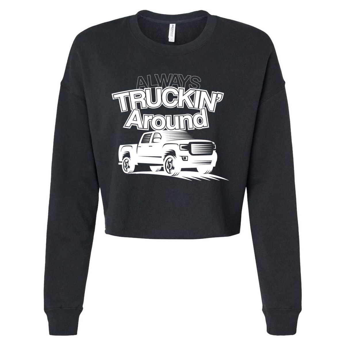 Always Truckin' Around Cropped Pullover Crew