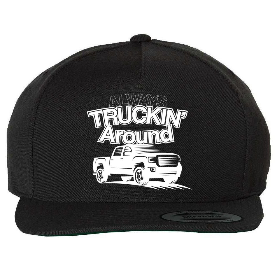 Always Truckin' Around Wool Snapback Cap