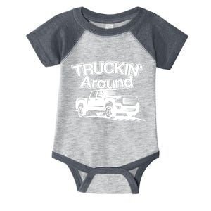 Always Truckin' Around Infant Baby Jersey Bodysuit