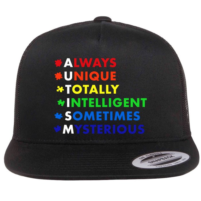 Always Unique Totally Intelligent Sometime Mysterious Flatbill Hat