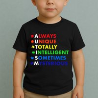 Always Unique Totally Intelligent Sometime Mysterious Toddler T-Shirt