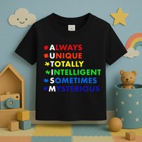 Always Unique Totally Intelligent Sometime Mysterious Toddler T-Shirt