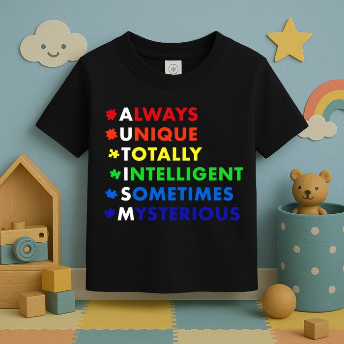 Always Unique Totally Intelligent Sometime Mysterious Toddler T-Shirt