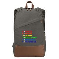 Always Unique Totally Intelligent Sometime Mysterious Cotton Canvas Backpack