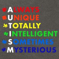 Always Unique Totally Intelligent Sometime Mysterious Cotton Canvas Backpack