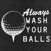Always Wash Your Balls Funny Golfing 7 Panel Mesh Trucker Snapback Hat