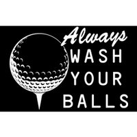 Always Wash Your Balls Funny Golfing Bumper Sticker