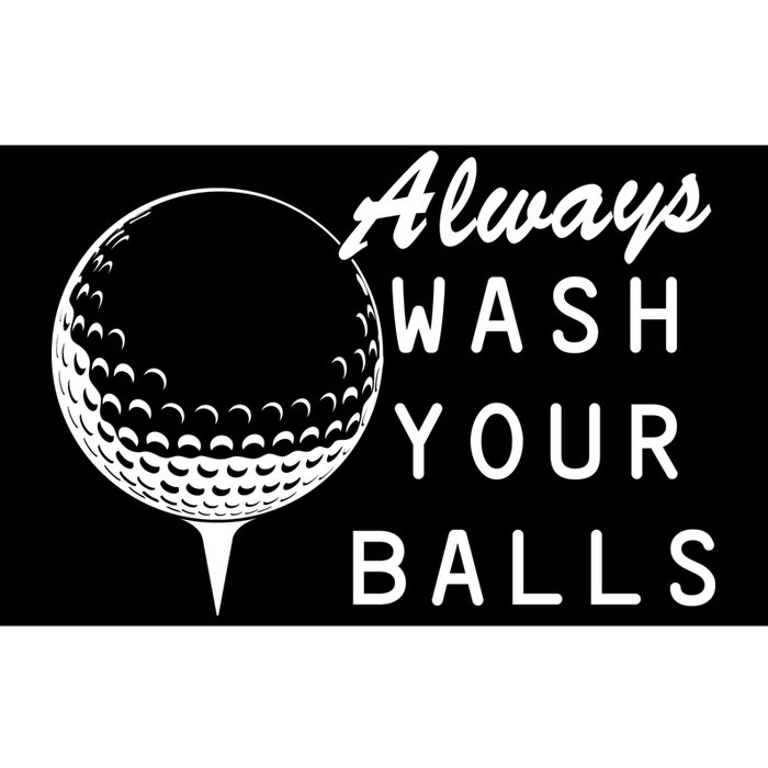 Always Wash Your Balls Funny Golfing Bumper Sticker