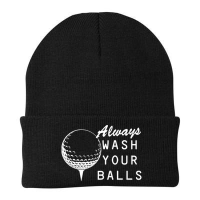 Always Wash Your Balls Funny Golfing Beanie