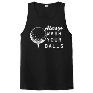 Always Wash Your Balls Funny Golfing PosiCharge Competitor Tank