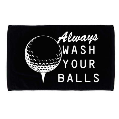 Always Wash Your Balls Funny Golfing Microfiber Hand Towel