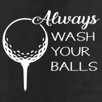 Always Wash YUour Ball Funny Golfing 7 Panel Mesh Trucker Snapback Hat