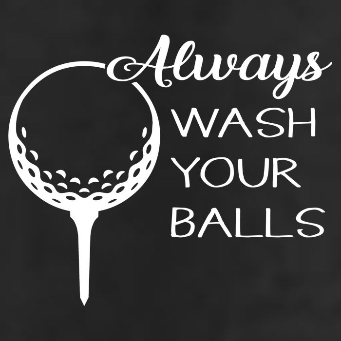 Always Wash YUour Ball Funny Golfing 7 Panel Mesh Trucker Snapback Hat