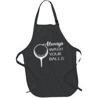 Always Wash YUour Ball Funny Golfing Apron