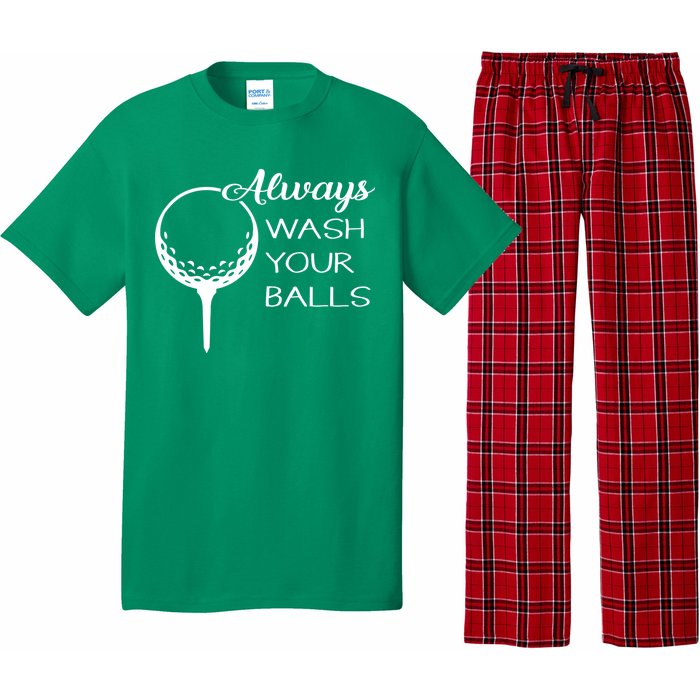 Always Wash YUour Ball Funny Golfing Pajama Set