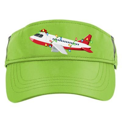 Airplane Lover Xmas Santa Hat Airplane Christmas Gift Adult Drive Performance Visor