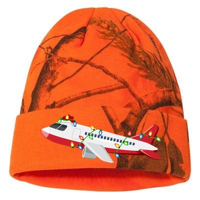 Airplane Lover Xmas Santa Hat Airplane Christmas Gift Kati Licensed 12" Camo Beanie