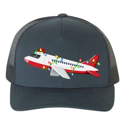 Airplane Lover Xmas Santa Hat Airplane Christmas Gift Yupoong Adult 5-Panel Trucker Hat