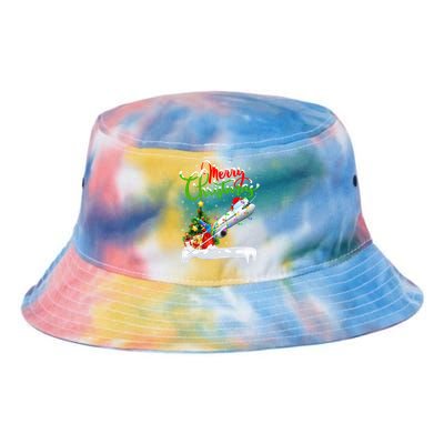 Airplane Lover Xmas Decorations Santa Airplane Christmas Gift Tie Dye Newport Bucket Hat