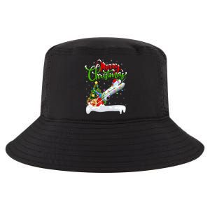 Airplane Lover Xmas Decorations Santa Airplane Christmas Gift Cool Comfort Performance Bucket Hat