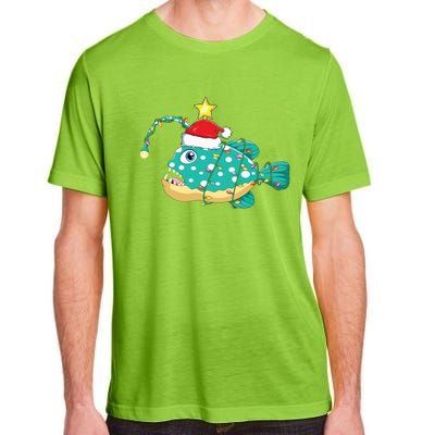 Anglerfish Lighting Xmas Tree Matching Anglerfish Christmas Adult ChromaSoft Performance T-Shirt